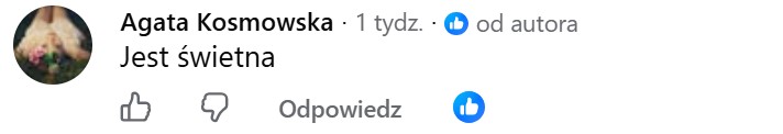 Komentarz z Facebooka: Jest świetna