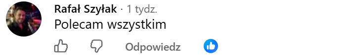 Komentarz z Facebooka: Polecam wszystkim