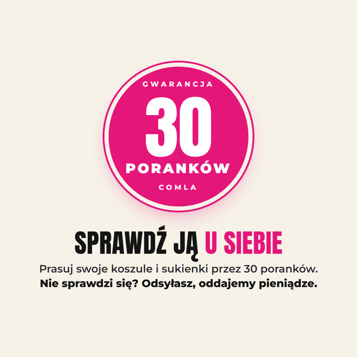 Gwarancja 30 poranków Comla